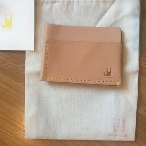 NWT Juju Made Leather Card Holder in Tan